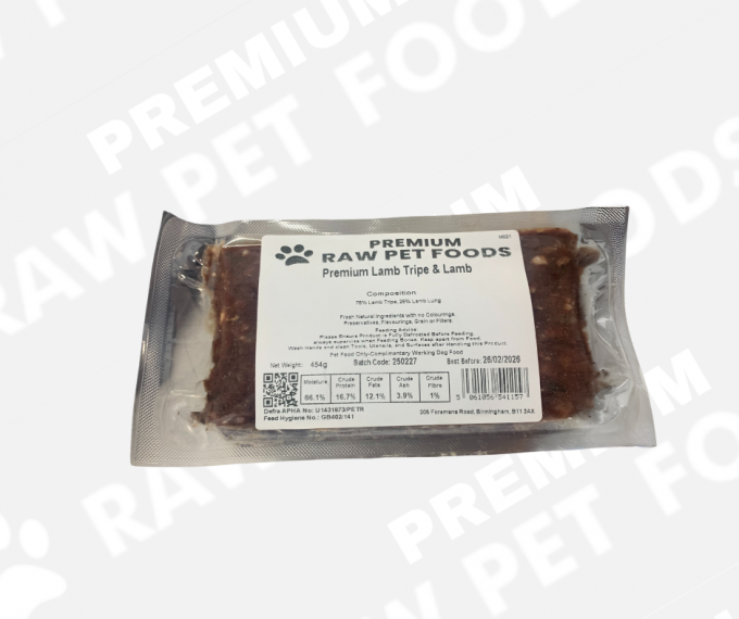 Premium Lamb Tripe & Lamb (36x454g)