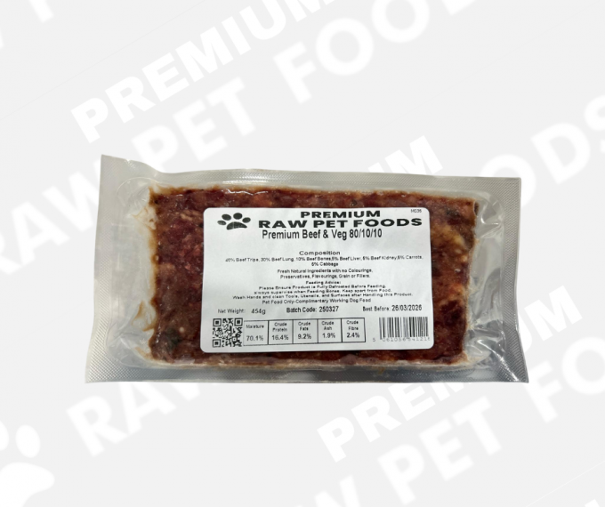Premium Beef & Veg 80/10/10 – 36x454g